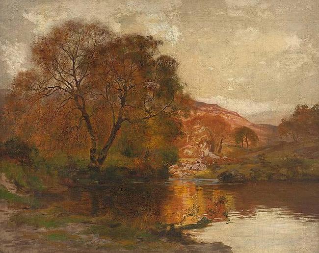 Alfred East Lake in Autumn oil painting image